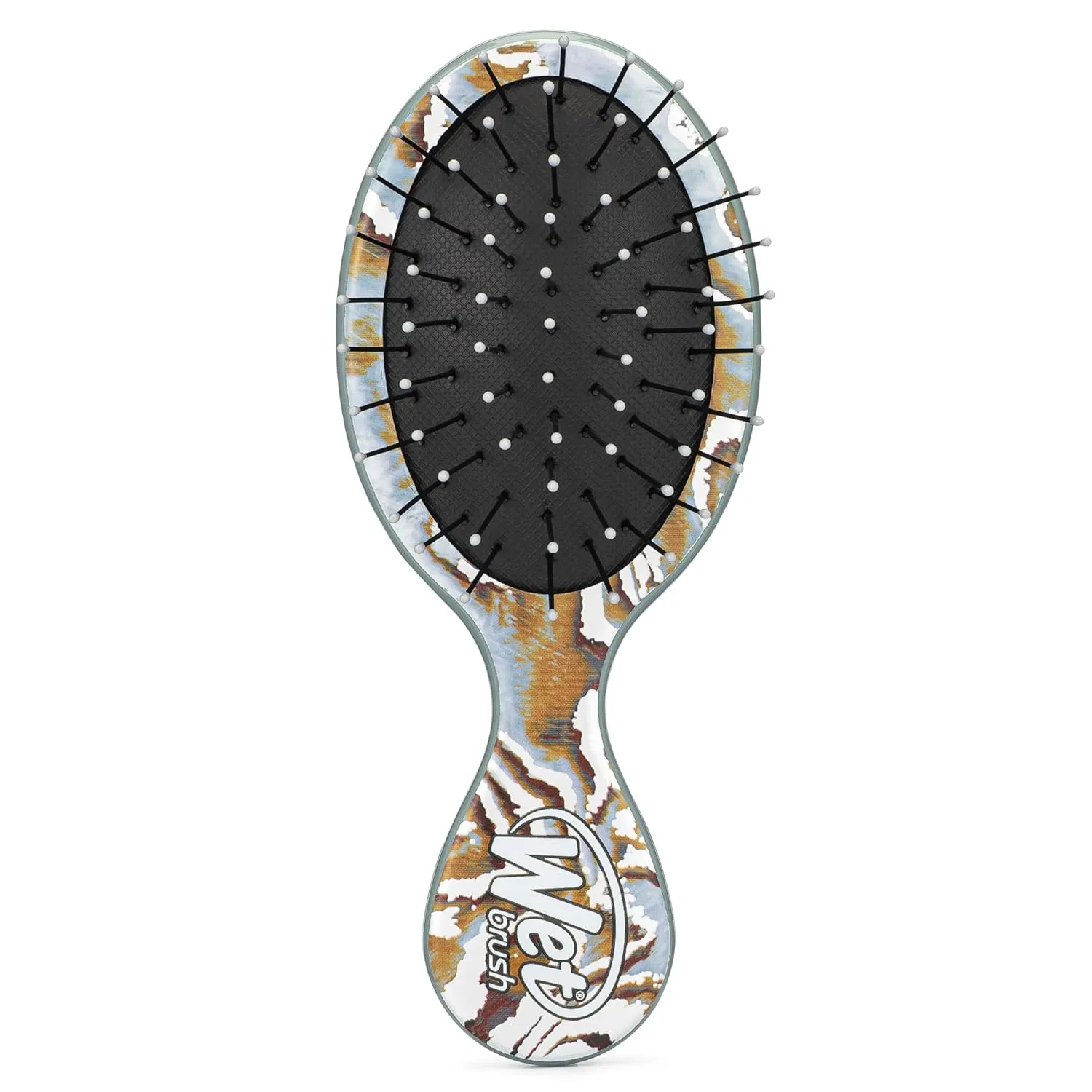 Wet Brush Mini Detangler Hair Brush, Grey (Engineered Nature) - Detangling Travel Hair Brush - Ultra-Soft IntelliFlex Bristles Glide Through Tangles with Ease - Pain-Free - All Hair Types