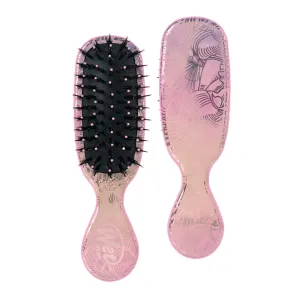 Wet Brush Mini Shine Enhancer?Detangler Detangling Knots SnagFree Shiny Smooth Hair Dry Detangling Spreads Dry Shampoo Black Color, Sea Shells, 1 Count