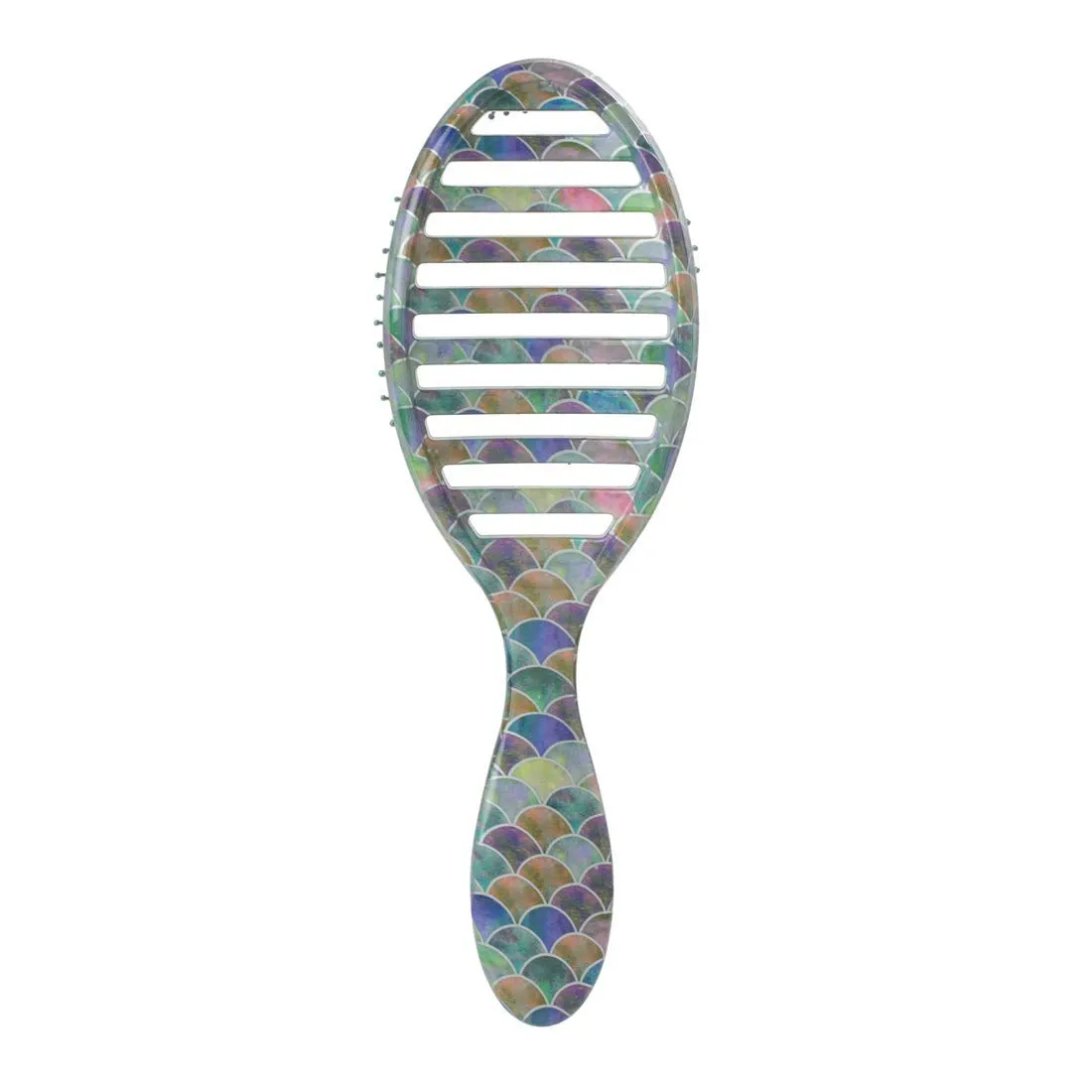 Wet Brush Speed Dry Hair Brush, Mermaid Tail - Vented Design and Ultra Soft HeatFlex Bristles Are Blow Dry Safe With Ergonomic Handle Manages Tangle and Uncontrollable Hair - Pain-Free