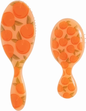 Wet Brush Detangler Bundle - Original   Mini, Peach (Tutti Fruity) - Ultra-Soft IntelliFlex Bristles, Pain-Free Detangling for All Hair Types (Wet & Dry), Women & Men, Limited Edition