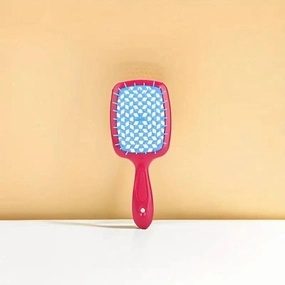 WK-23 Pink Hairbrush for Girls & Women – Detangling Paddle Brush, Comfortable Grip, 21×8.5 cm