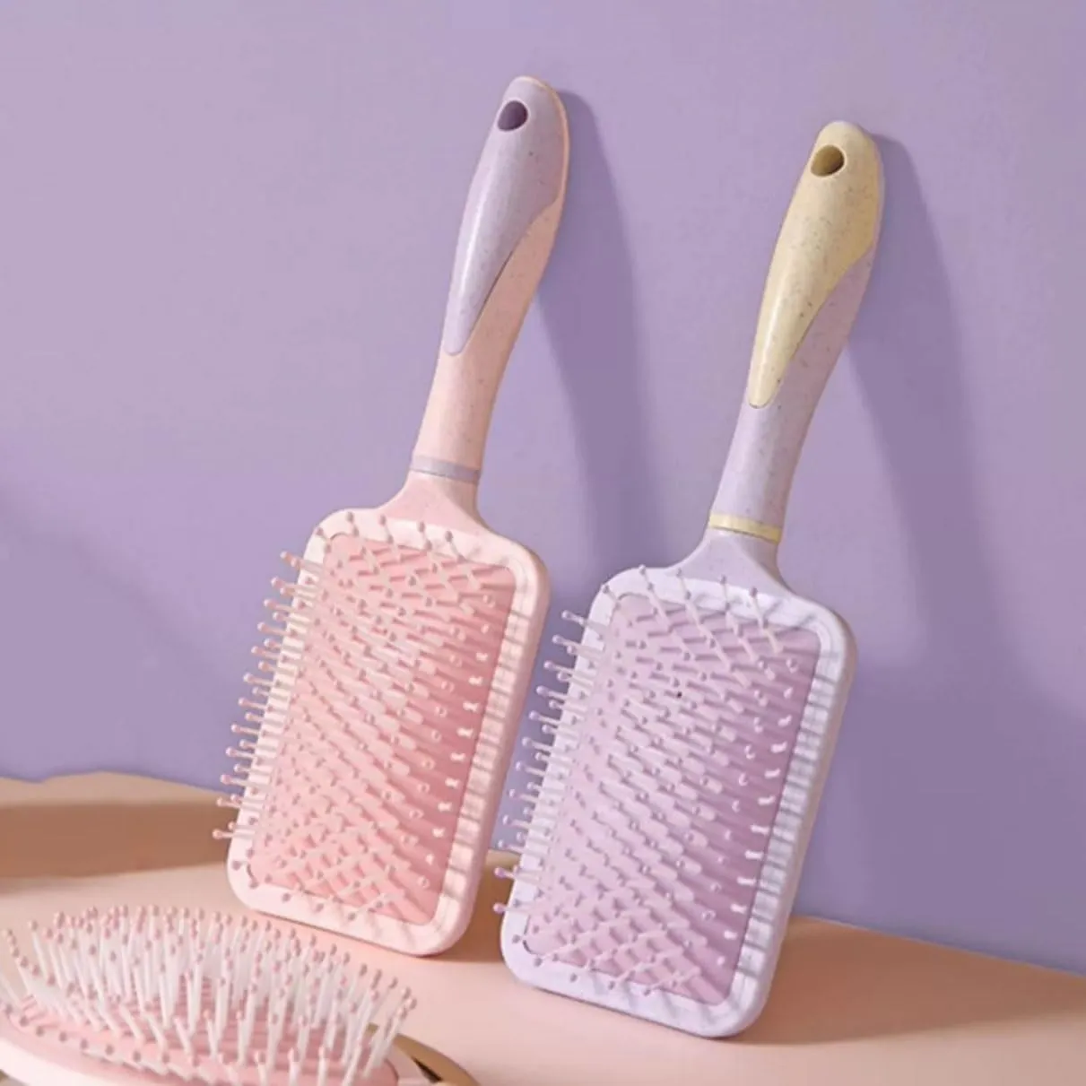 Women Massage Hairbrush Hair Brushes Air Cushion Hair Combs Massage Tools Hair Combs (Color : Purple)