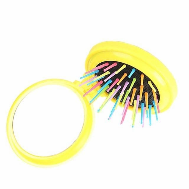 Women's Portable Mini Folding Makeup Hair Brush