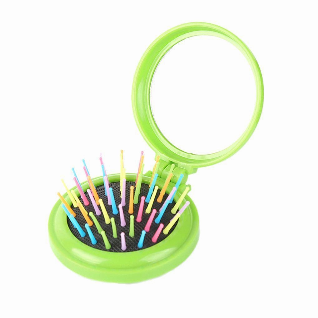 Women's Portable Mini Folding Makeup Hair Brush