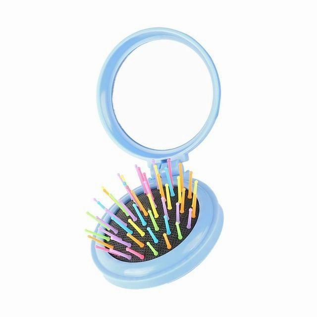 Women's Portable Mini Folding Makeup Hair Brush
