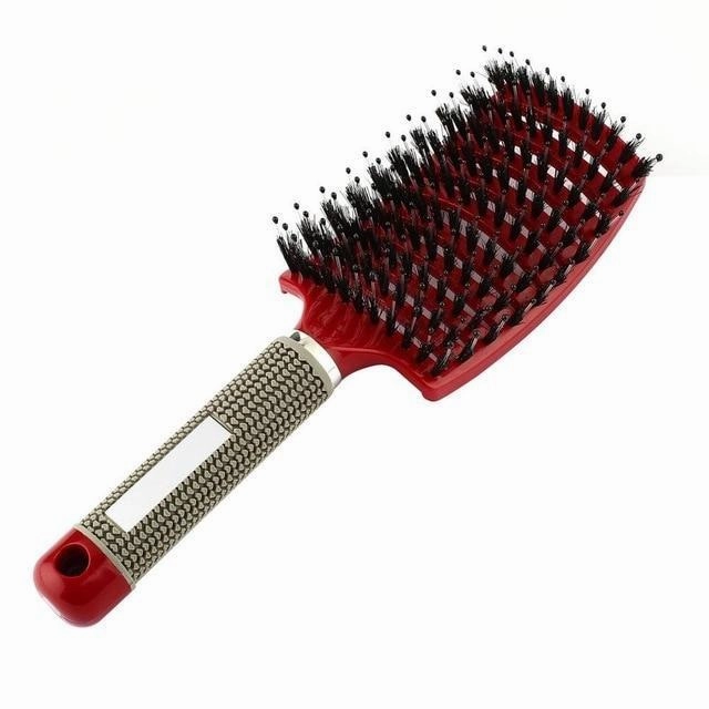 Women's Scalp Massage Bristle Nylon Hair Brush