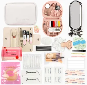 Women's Emergency Kit for Weddings - Survival Set With Makeup Bag, 36 Pc Essential Items for Brides Daily