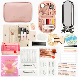 Women's Emergency Kit for Weddings - Survival Set With Makeup Bag, 36 Pc Essential Items for Brides Daily