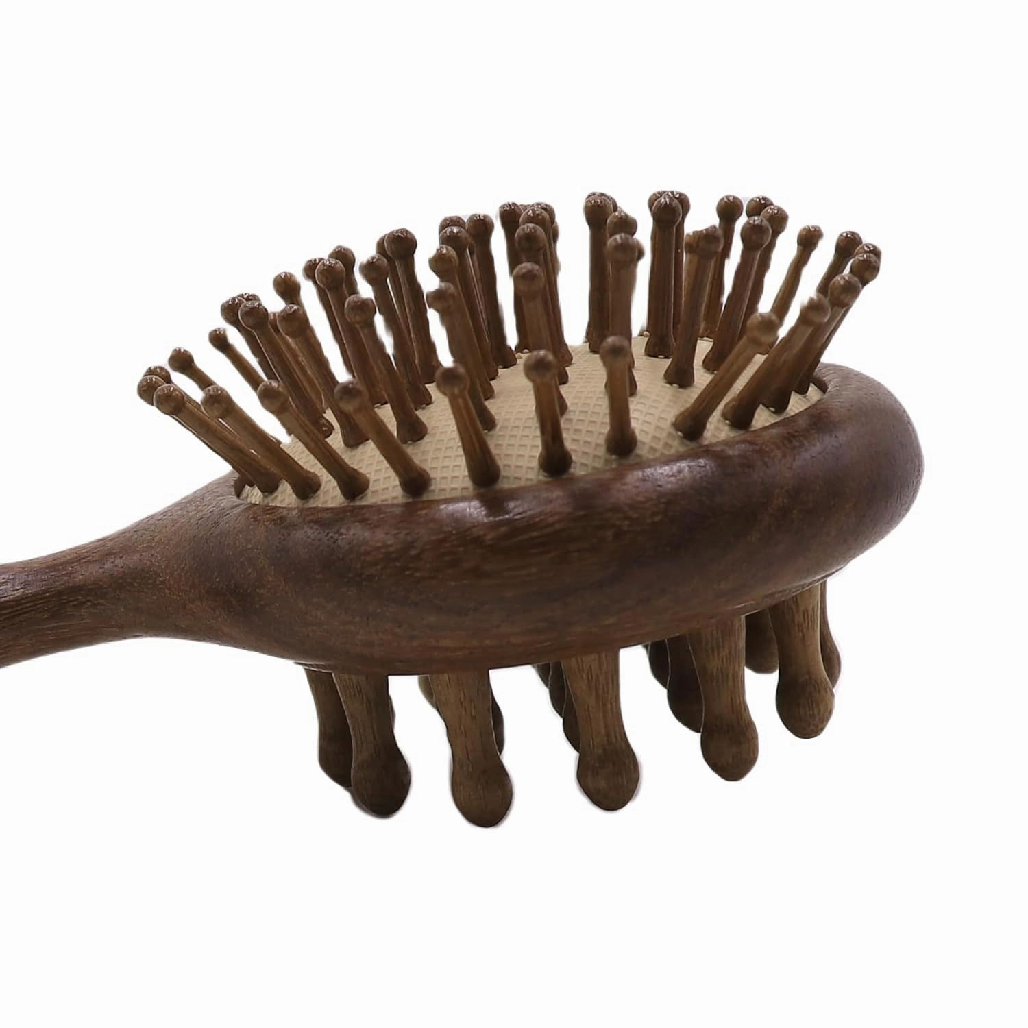 Wooden Hair Brush Air Cushion Comb Wide Tooth Comb for Men Women Paddle Hairbrush Scalp Massage Comb Cute Hair Growth Brush Small Travel Styling Comb Detangling Comb Reduce Static Static Frizz