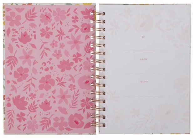 World's Greatest Mom Whimsical Floral Spiral-Journal
