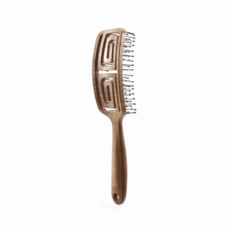Yao Moving Mini Hair Brush Wooden Texture (For Short Length Hair)