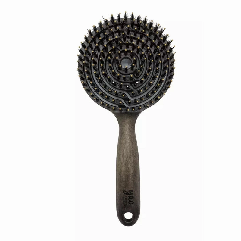Yao Reverse Circle Boar Bristle Brush (Superior Scalp massage, Volume & Shiny Hair)